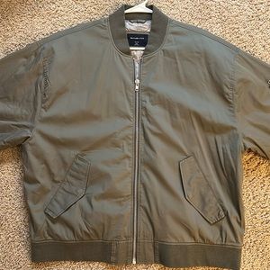 Abercrombie & Fitch XXL Relaxed Fit Olive Green Men’s Bomber Jacket